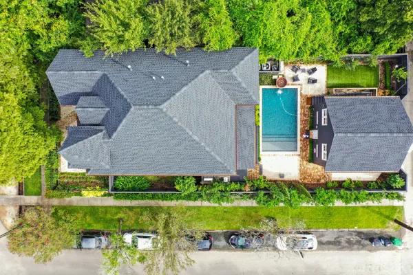 An aerial view of our peaceful campus