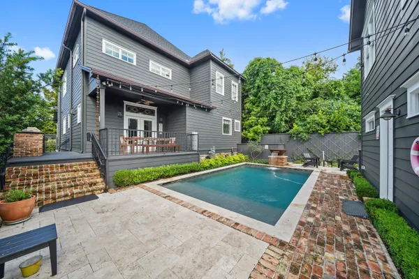 Daytime serenity by our poolside retreat