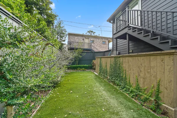 Our backyard green space for relaxation